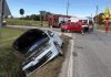 Forlì. Scontro all’incrocio: auto finisce nel fosso dopo l’impatto
